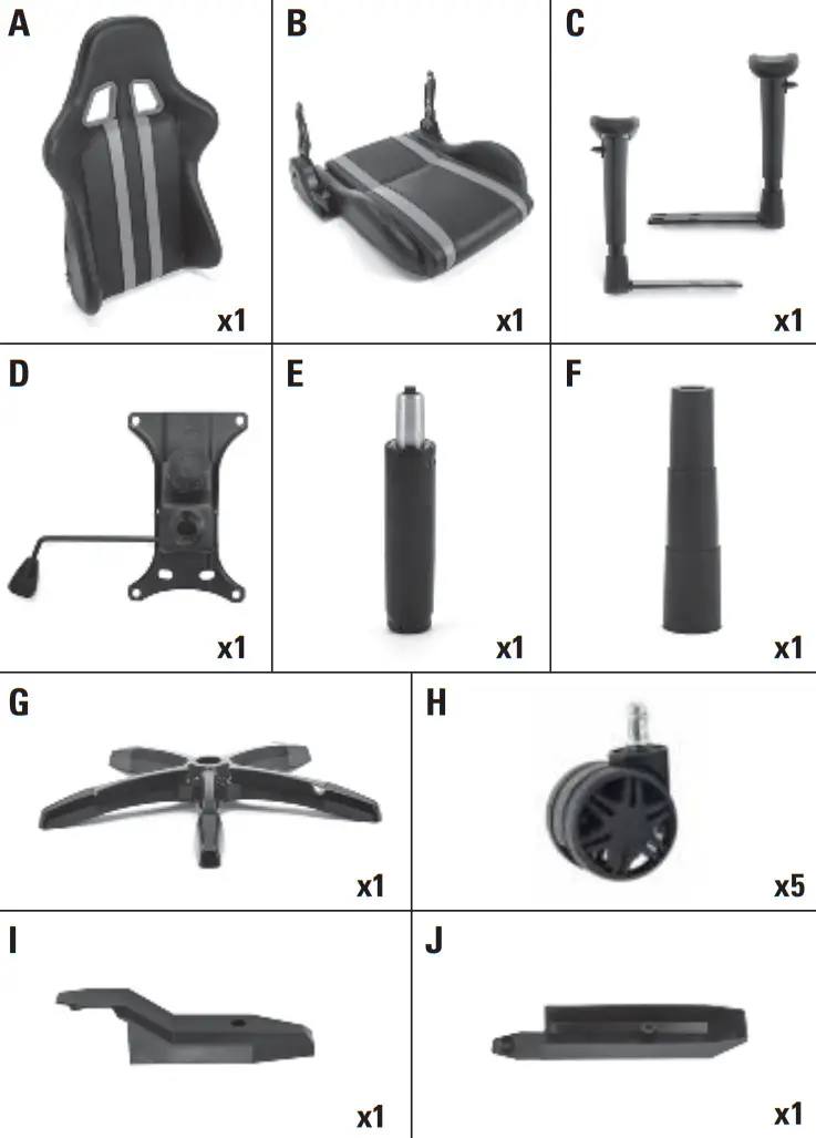 Sandberg 640 94 RGB Commander Gaming Chair - Figure 1