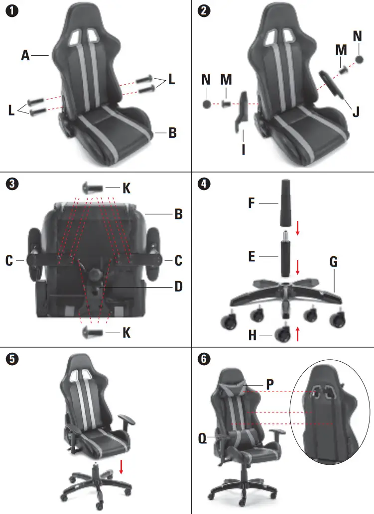Sandberg 640 94 RGB Commander Gaming Chair - Figure 3