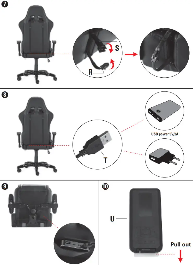 Sandberg 640 94 RGB Commander Gaming Chair - Figure 4