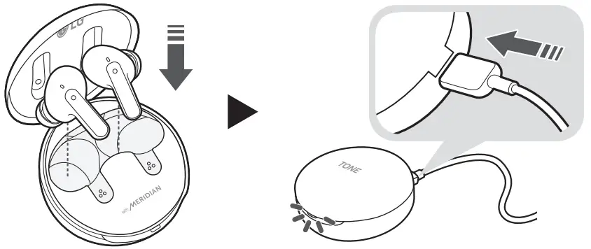 LG Bluetooth Stereo Headset-[Wired Charging