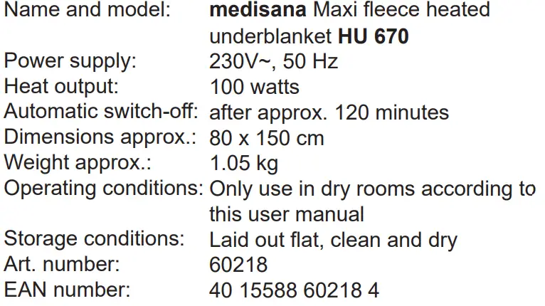 medisana-HU-670-Maxi-Fleece-Heated-Underblanket-FIG-3