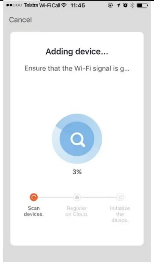 Connection Preparation Setup Interface
