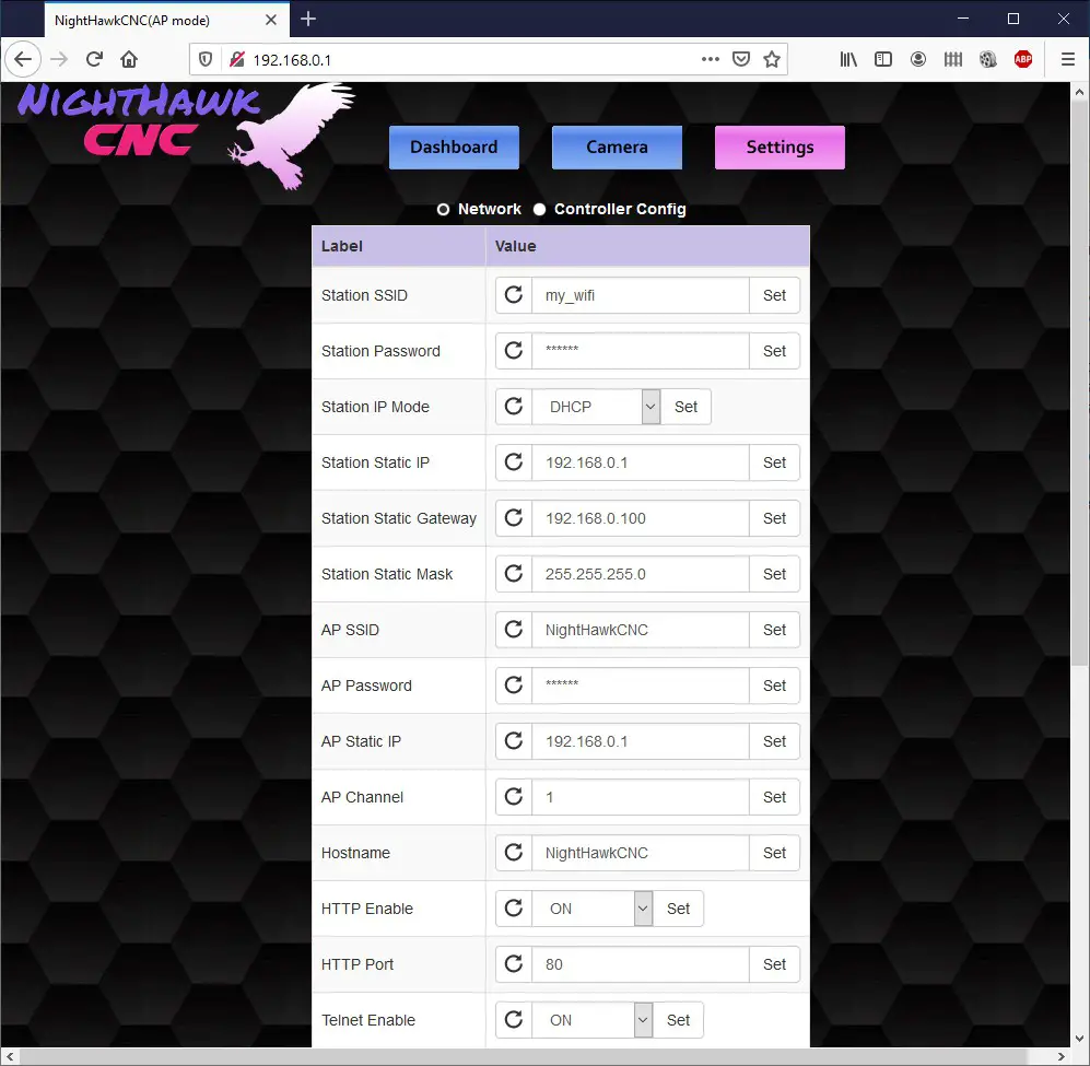NIGHTHAWK CNC3D CNC Controller - Getting connected 3
