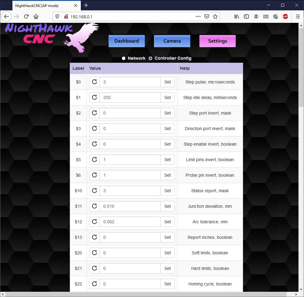 NIGHTHAWK CNC3D CNC Controller - Getting connected 4