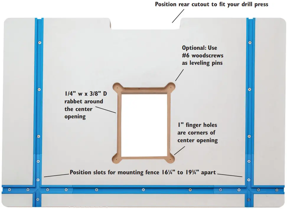ROCKLER 53648 Drill Press Fence - FIGURE 3