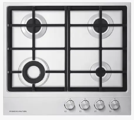 FISHER PAYKEL CG604DLPX1 60cm Gas on Steel Cooktop LPG