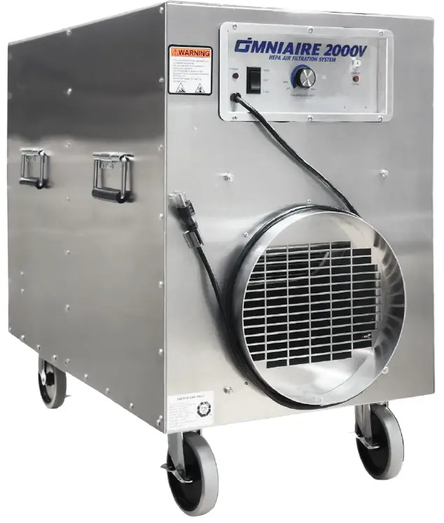 OMNIAIRE 2000V Series HEPA Air Filtration Machine