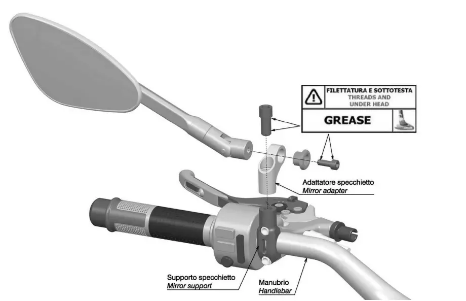 rizoma BS174 Left Rearview Mirror-4