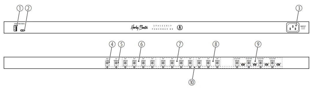 Harley Benton Spaceship PowerBar 80