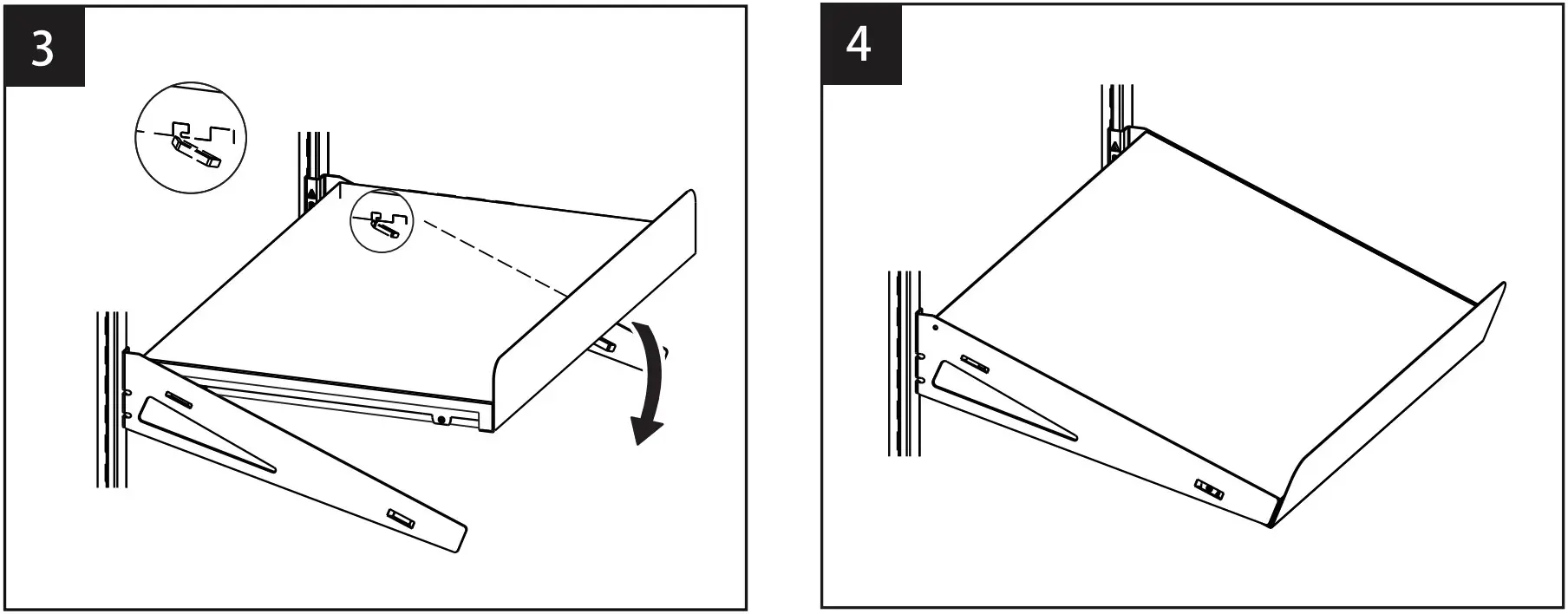 Origin 21 WD2SSA 16 OAK Angled Shelf Kit - FIGURE 6