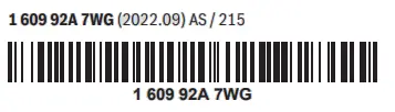 BOSCH 06039D8101 Cordless Drill - bar code