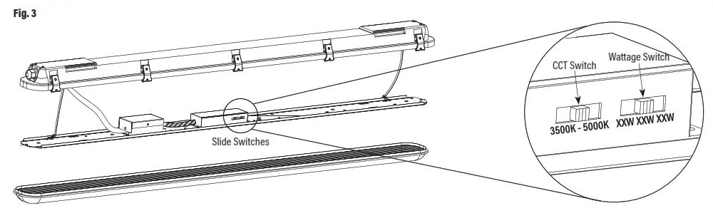 Sunco Lighting 2ft LED Vapor Tight Fixture, 20W, 2620 Lumens - Fig4