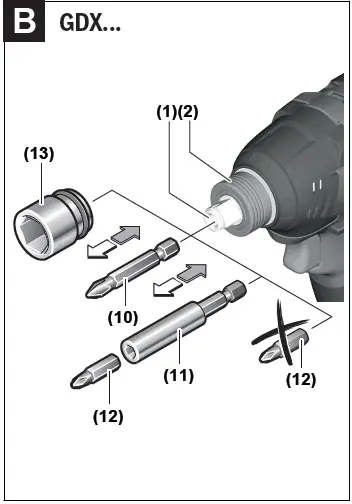 BOSCH GDR 18V-200 Professional Cordless Impact Screwdriver Wrench 07