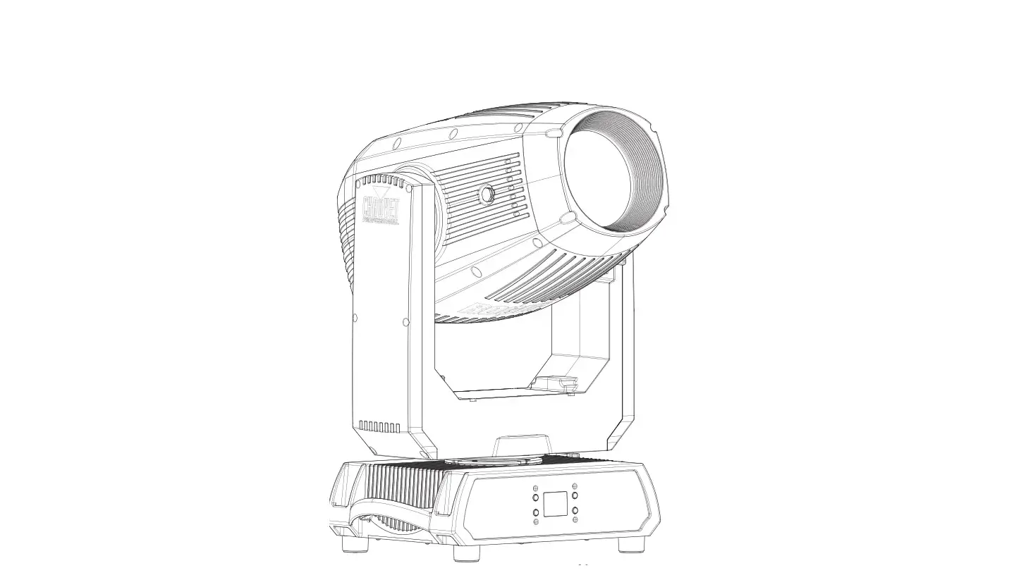 Chauvet Professional Rogue Outcast 3 Spot Compact Ip65 Led Moving Head User Guide
