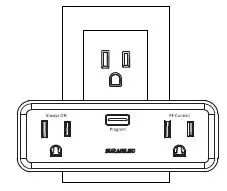 SURAIELEC-URSW21B-Wireless-Wall Switch-Outlet-2