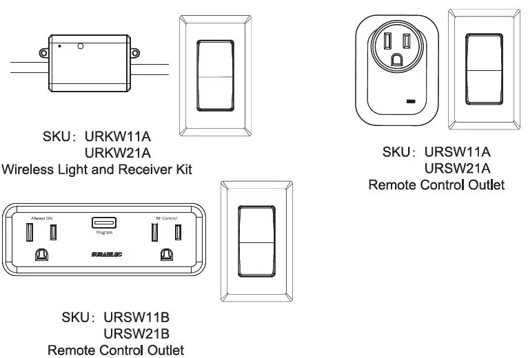 SURAIELEC-URSW21B-Wireless-Wall Switch-Outlet-8