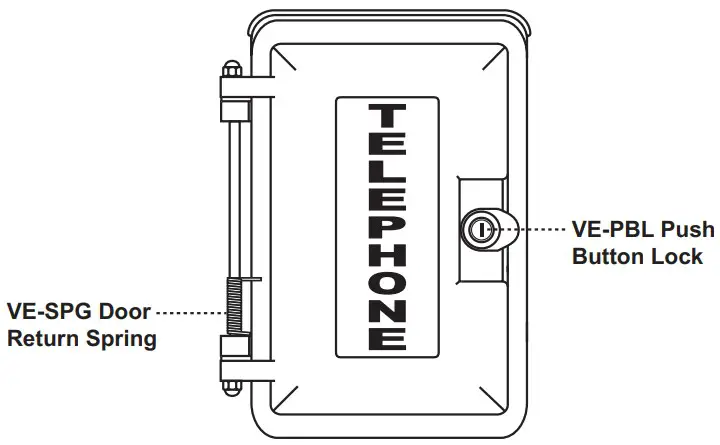VIKING VE 9x12 Seriesa Emergency Phone Entry Phone Doorbox - Figure 12