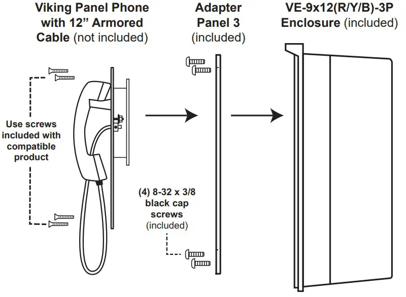 VIKING VE 9x12 Seriesa Emergency Phone Entry Phone Doorbox - Figure 9