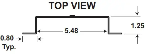 VIKING VE 9x12 Seriesa Emergency Phone Entry Phone Doorbox - TOP VIEW