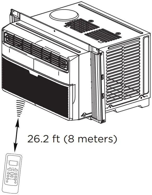 Midea MWMWT080CR1A 8 000 BTU Window Air Conditioner With Remote - Remote Control