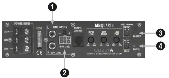 MB QUART QB201A Active Subwoofer System - 2