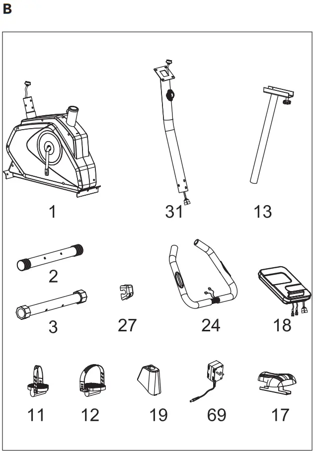 TUNTURI Exercise Bike Cardio Fit E30 Ergometer - fig 2