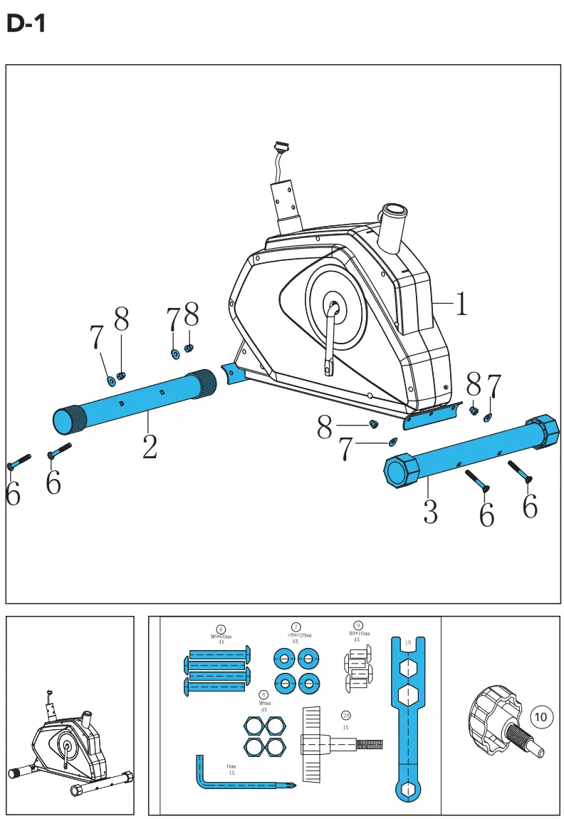 TUNTURI Exercise Bike Cardio Fit E30 Ergometer - fig 4