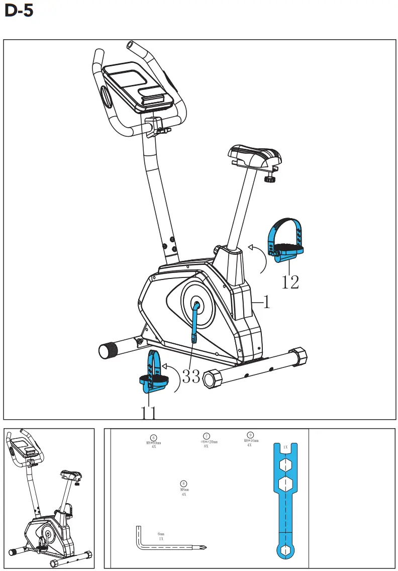 TUNTURI Exercise Bike Cardio Fit E30 Ergometer - fig 8