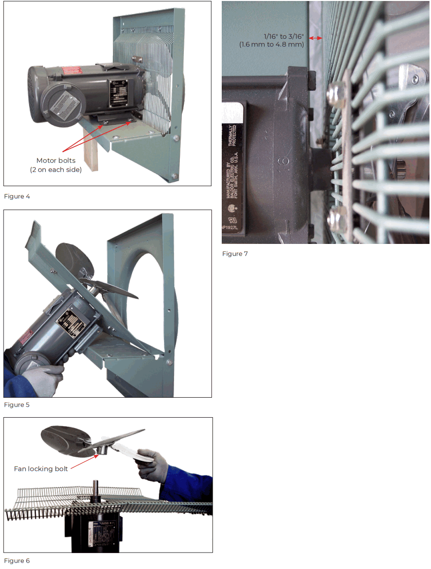 THERMON EFX Series Explosion Proof Exhaust Fan - Motor bolts