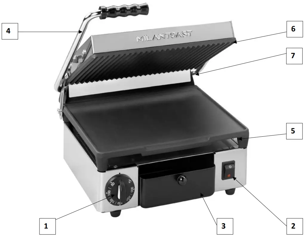 EMGA 420070 Milantoast Contact Grill - fig2