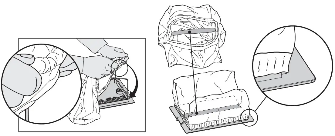 Replacing the filter bag
