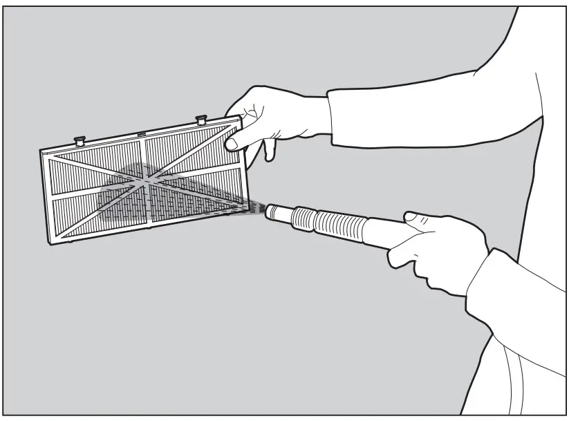 Cleaning the filter cartridges