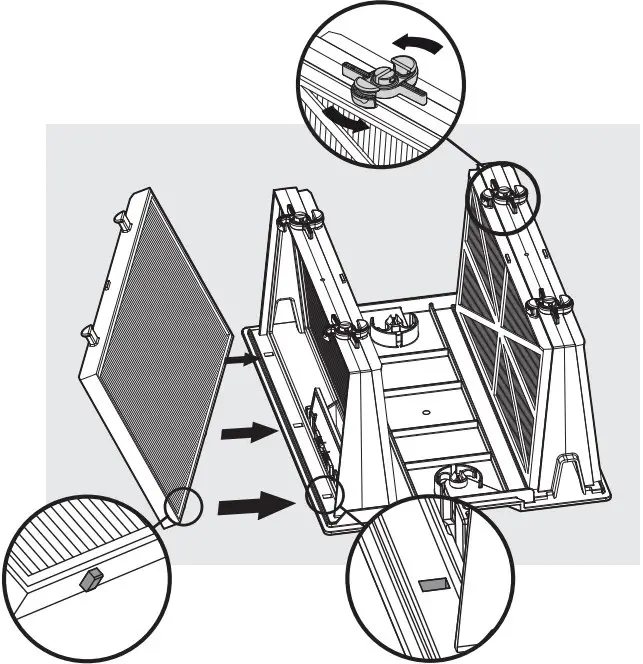 Cleaning the filter cartridges