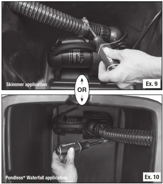 Aquasurge 45009 2000 4000 Adjustable Flow Pond Pump - Installation 6