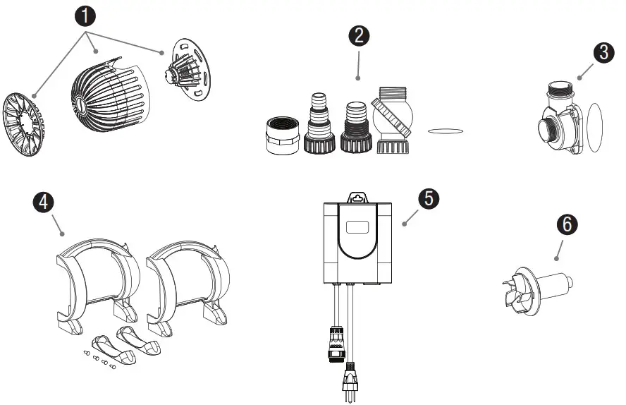Aquasurge 45009 2000 4000 Adjustable Flow Pond Pump - Replacement Parts