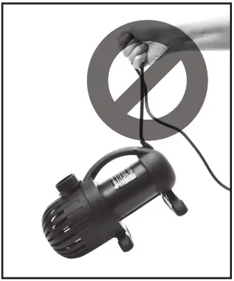 Aquasurge 45009 2000 4000 Adjustable Flow Pond Pump - Safety Information