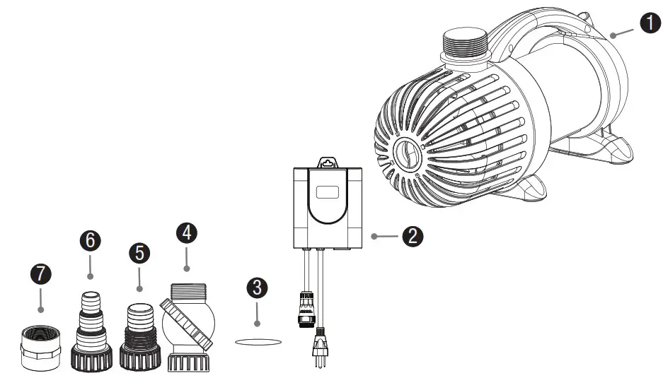 Aquasurge 45009 2000 4000 Adjustable Flow Pond Pump - overview 2