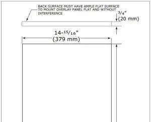 FIG 11 Extended Integrated Panel Dimensions