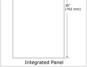 FIG 12 Extended Integrated Panel Dimensions