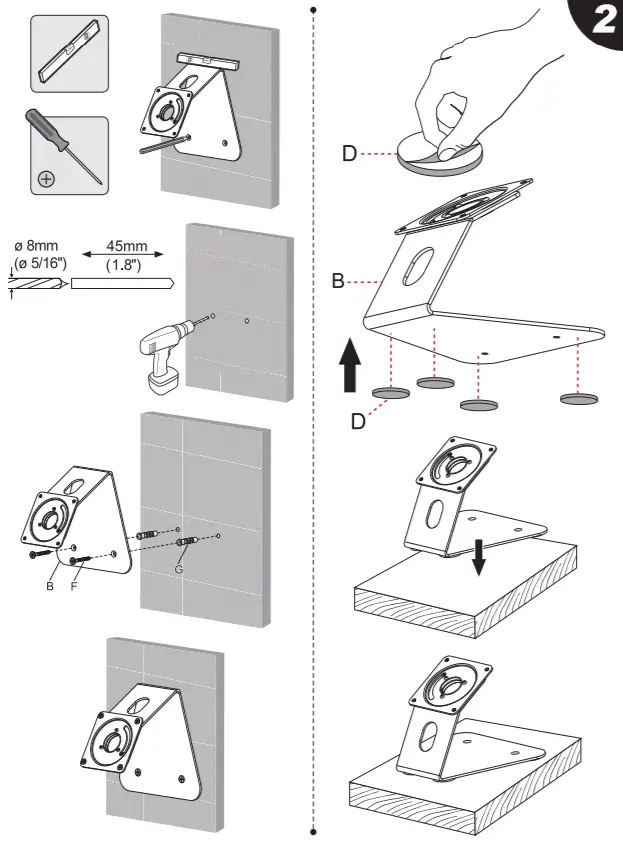 PYLE PSPADLK15 Full motion Anti-Theft Tablet Bracket -fig 10