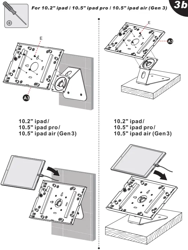 PYLE PSPADLK15 Full motion Anti-Theft Tablet Bracket -fig 4