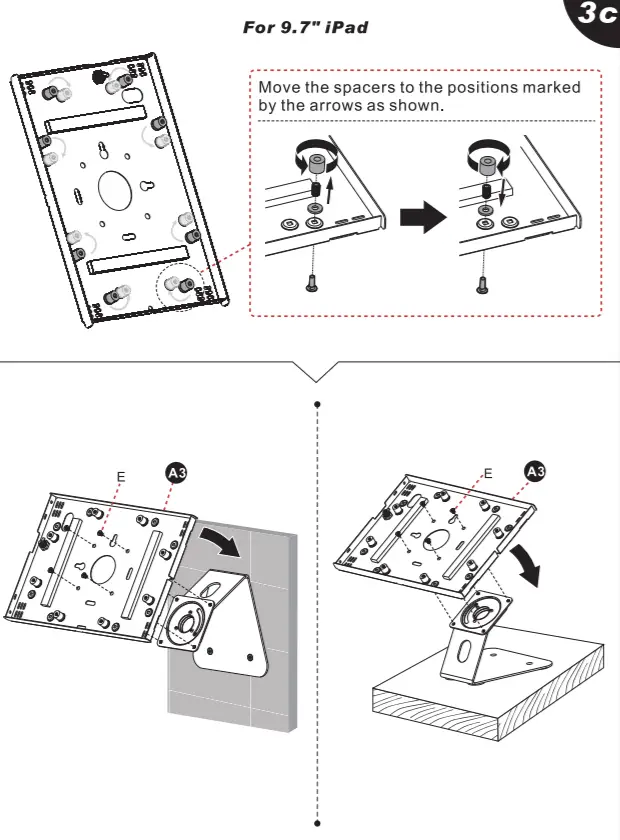 PYLE PSPADLK15 Full motion Anti-Theft Tablet Bracket -fig 6