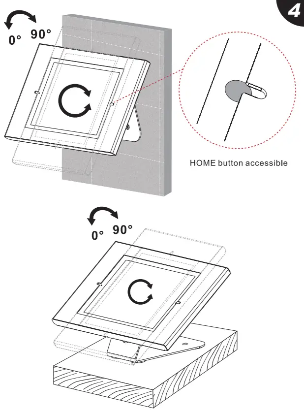 PYLE PSPADLK15 Full motion Anti-Theft Tablet Bracket -fig 9
