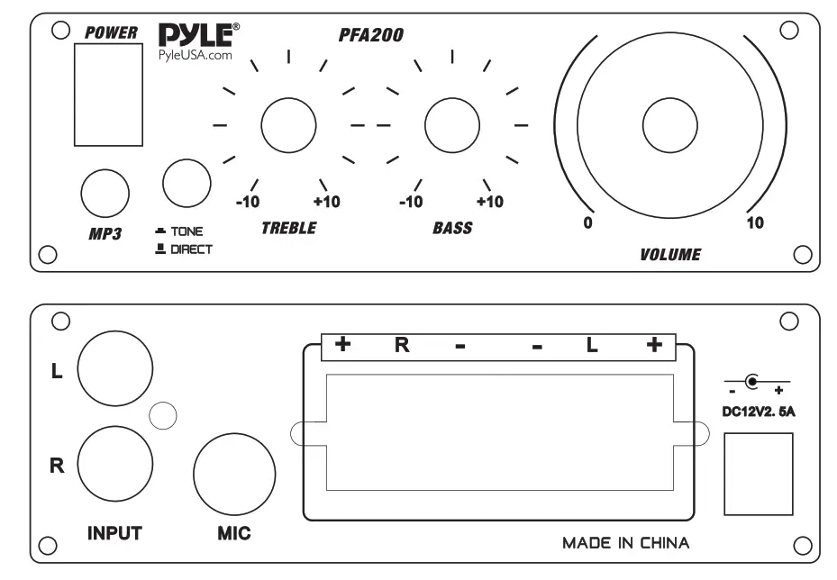 PYLE PFA200 Class T Amplifier