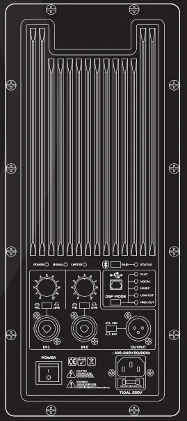DAYTONAUDIO PPA800DSP 2 Way Plate Amplifier 80W - Cover