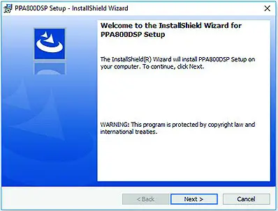 DAYTONAUDIO PPA800DSP 2 Way Plate Amplifier 80W - Software Installation Guide 1