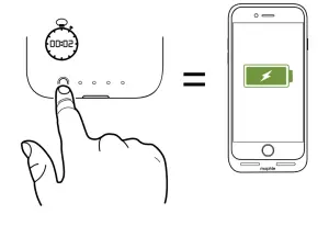 mophie 401001641 Juice Pack Air and Juice Pack Wireless Made For Iphone - seconds