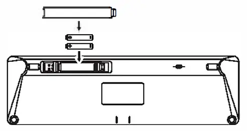 BORND CK118G Wireless Touchpad Keyboard FIG 1