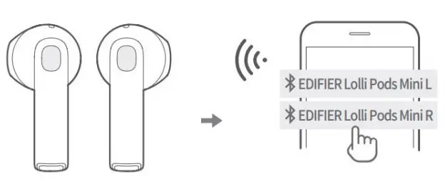 EDIFIER W200BT MINI True Wireless Earbuds Headphones - Pairing