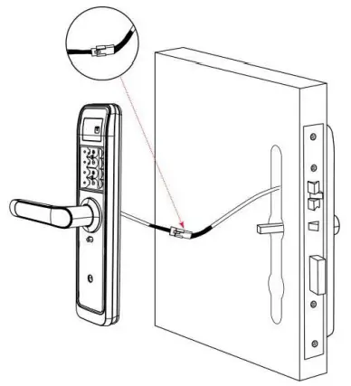 Guangzhou Weshine Electronic Technology H2 Smart Lock - link wire